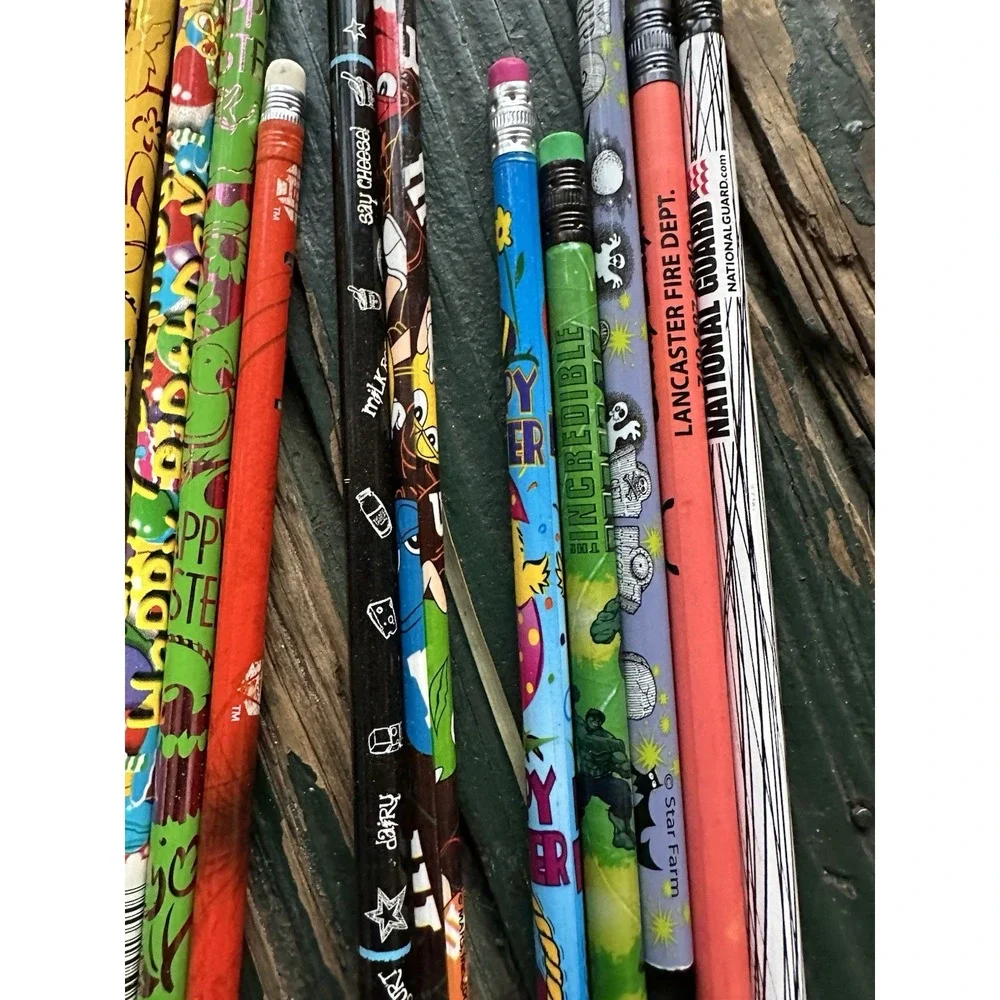 80s/90s Novelty Pencils DARE Got Milk Hersheys Topper Metallic Nostalgia Lot